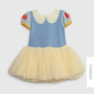GAP Kids Dress in Blue and Cream with Red Accents